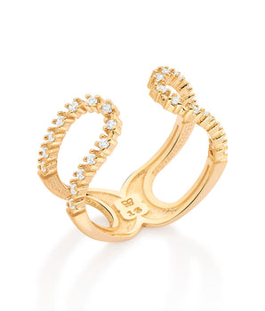GOLD THE LOOK ADJUSTABLE RING
