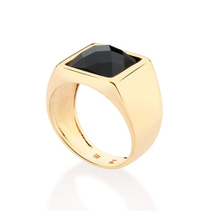 GOLD MEN'S DARK NIGHT RING