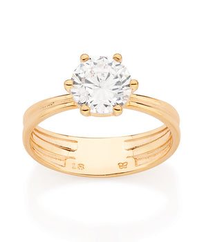 GOLD BEACON ENGAGEMENT RING