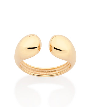 GOLD DROP ADJUSTABLE RING