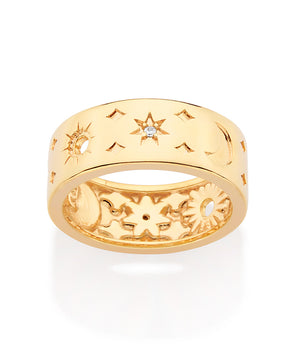 GOLD CONSTELLATION RING