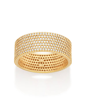 GOLD FULLY STUDDED RING