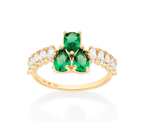 GOLD PINE SKINNY RING