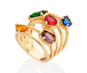 GOLD BALLET MAXI RING