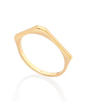 GOLD ABSTRACT SKINNY RING