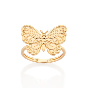 GOLD DETAILED BUTTERFLY RING