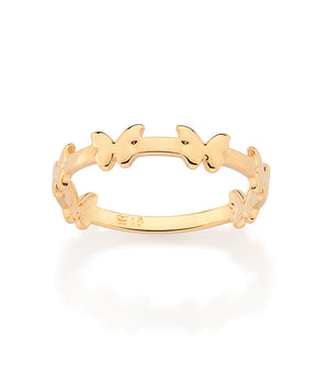 GOLD BUTTERFLY TAKE OVER SKINNY RING