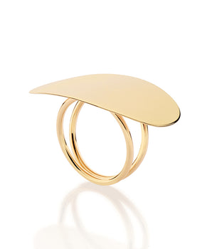GOLD OVAL MAXI RING