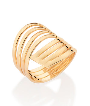 GOLD MULTIPLE WAYS MAXI RING