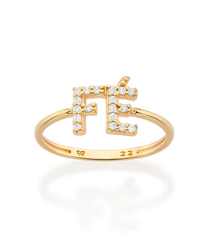 GOLD FÉ (FAITH) SKINNY RING