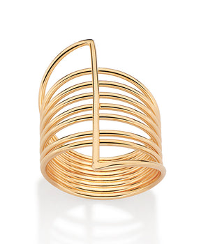 GOLD TIME TRAVEL MAXI RING
