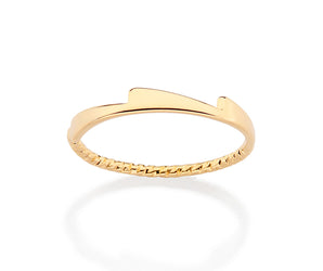 GOLD REWIND SKINNY RING