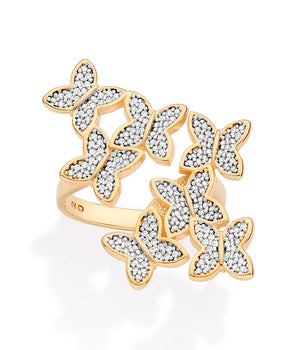 GOLD BUTTERFLY TAKEOVER MAXI RING