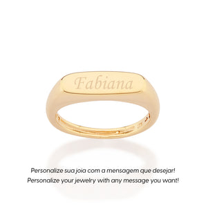 GOLD TIMESTAMPED RING