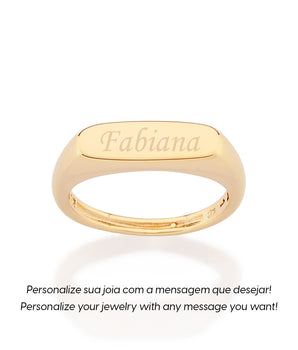 GOLD TIMESTAMPED RING