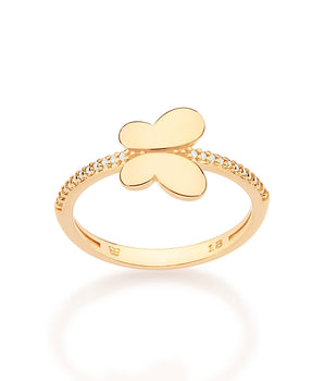 GOLD PAPILLON RING