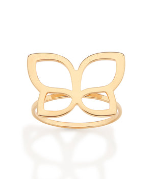 GOLD ROMMANEL BUTTERFLY SKINNY RING