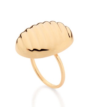 GOLD IMPERIAL OVAL MAXI RING
