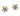 GOLD EARRING WITH RHODIUM