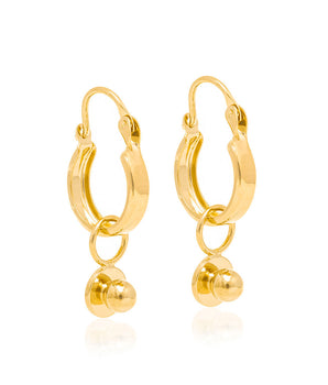 GOLD HOOD EARRING