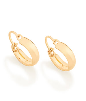 CHILDREN'S HOOP EARRINGS GOLD PLATED