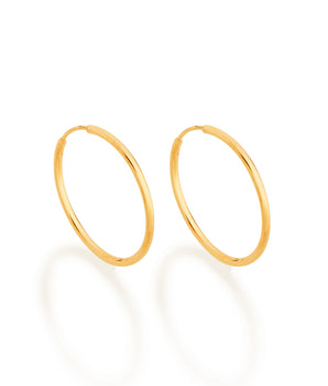 GOLD EARRING HOOP SHAPE