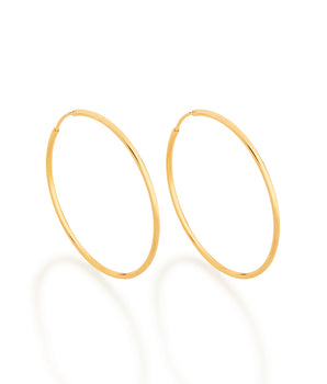 GOLD EARRING HOOP SHAPE