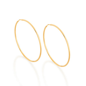 GOLD EARRING HOOP SHAPE