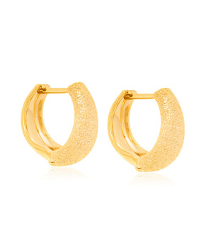 GOLD EARRING HOOP SHAPE