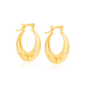 GOLD EARRING HOOP SHAPE