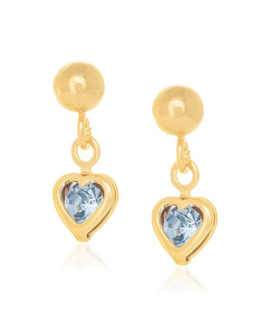 GOLD PLATED EARRING WITH CRYSTAL