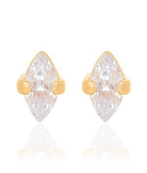 GOLD SOLITARY EARRING