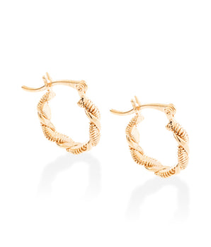 GOLD EARRING HOOP SHAPE