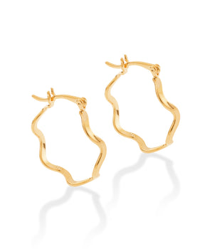 GOLD EARRING HOOP SHAPE