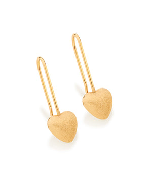 GOLD HEART EARRING