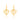 GOLD HEART EARRING