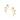 GOLD EARRING WITH ZIRCONIA