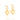 GOLD HEART EARRING