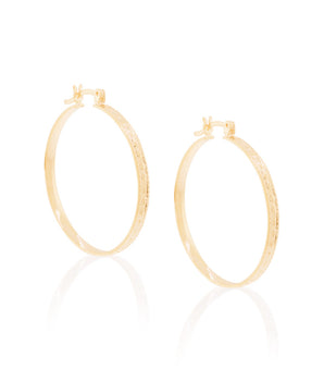 GOLD EARRING HOOP SHAPE