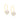 GOLD PLATED EARRING WITH PEARL