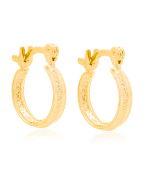 GOLD PLATED HOOP EARRING