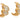 GOLD EARRING WITH ZIRCONIA
