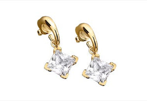 GOLD EARRING WITH ZIRCONIA
