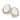 GOLD EARRING WITH ZIRCONIA AND STONE