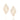 18K GOLD PLATED HOLLOW CIRCLE STATEMENT EARRINGS