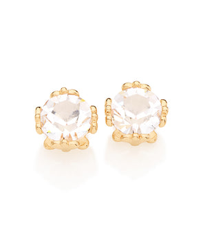 GOLD EARRING WITH CRYSTAL