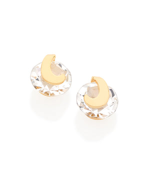 GOLD EARRING WITH CRYSTAL