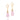 GOLD EARRING WITH ZIRCONIA AND STONE