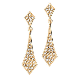 GOLD EARRING WITH ZIRCONIA