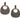 GOLD EARRING WITH ZIRCONIA
